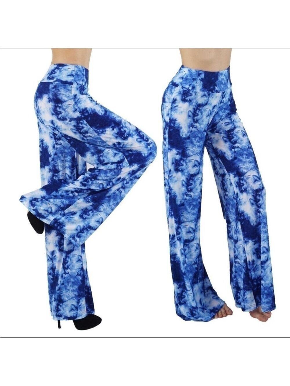 Blue White Palazzo Pants